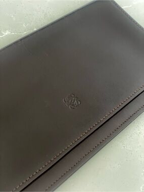 Loewe Dark Brown Smooth Leather Wallet